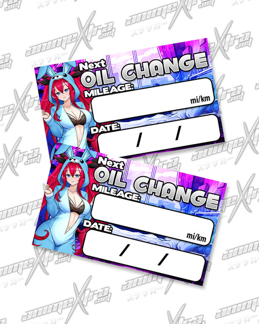 Ayaka Bunny Jammies Oil Change Stickers