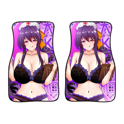 Akeno Nurse Lingerie Car Floor Mats