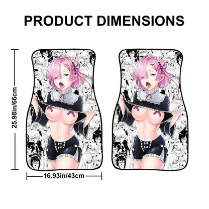Ahegao Ram Car Floor Mats
