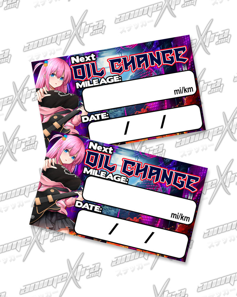 Bocci Rocker Oil Change Stickers