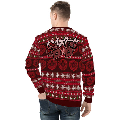 Akeno Rias Ribbon Ugly Xmas Sweater