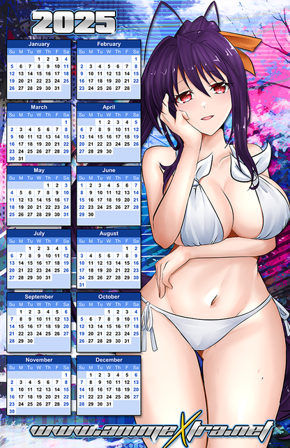 Akeno Bikini 2025 Calendar Poster