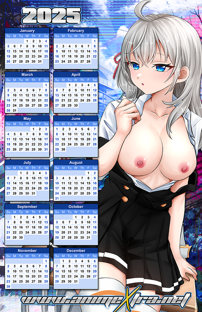 Alya Schoolgirl 2025 Calendar Poster