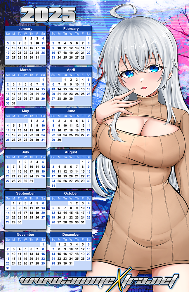 Alya Sweater 2025 Calendar Poster