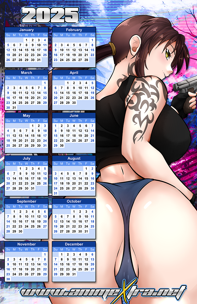 Revy Booty 2025 Calendar Poster