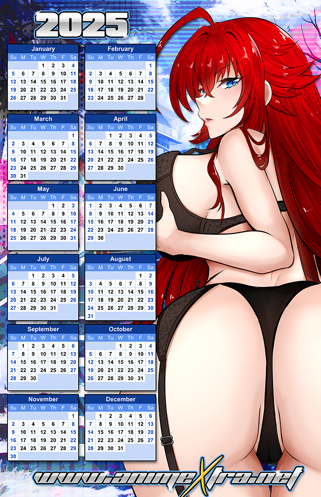 Rias Booty 2025 Calendar Poster