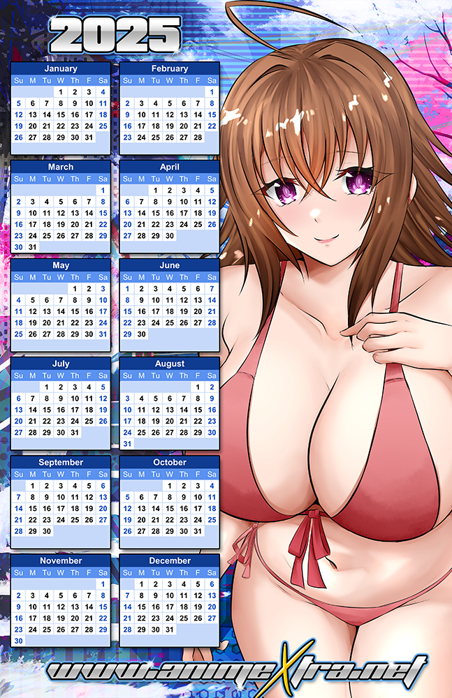 Vanelana Gremory Bikini 2025 Calendar Poster