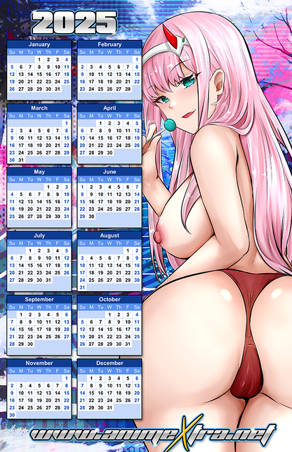 Zero Two Booty 2025 Calendar Poster