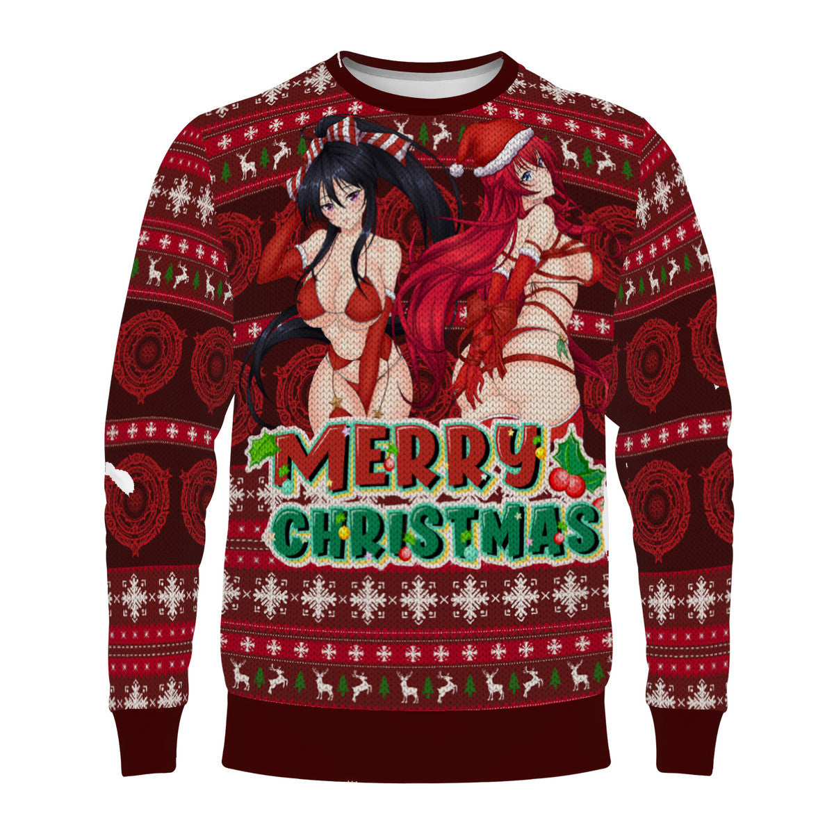 Akeno Rias Ribbon Ugly Xmas Sweater