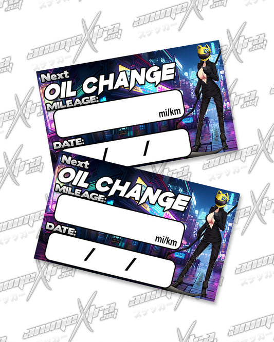 Celty Oil Change Stickers