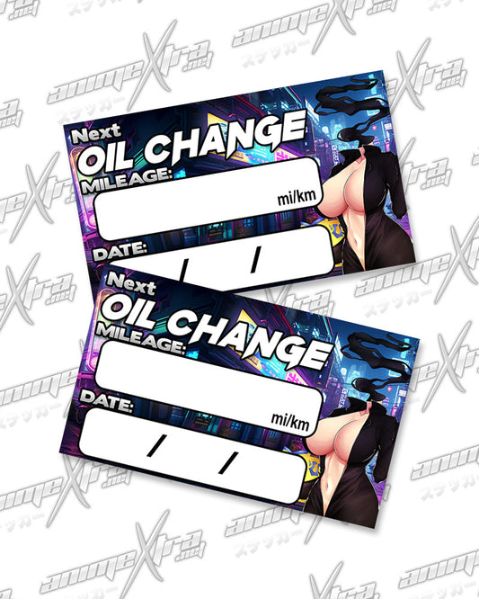 Celty Smoke Oil Change Stickers