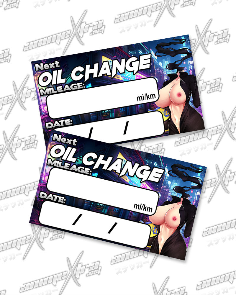 Celty Smoke Oil Change Stickers