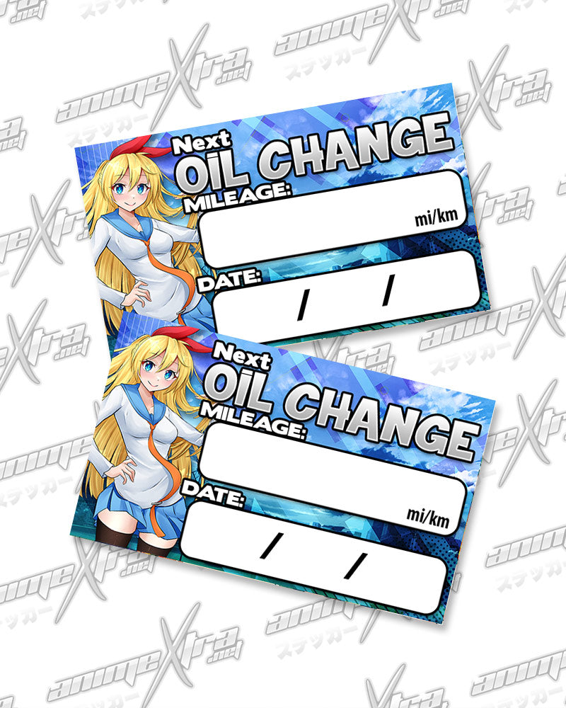 Chitoge Oil Change Stickers