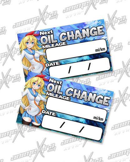 Chitoge Oil Change Stickers