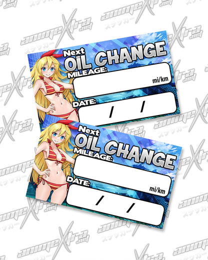 Chitoge Oil Change Stickers