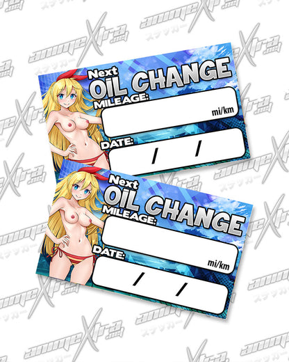 Chitoge Oil Change Stickers