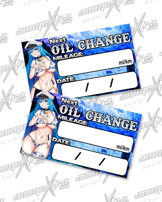 Cowgirl Esdeath Oil Change Stickers