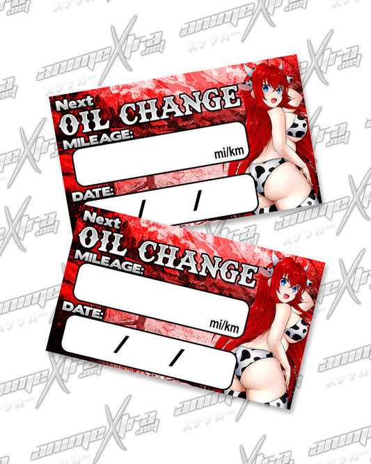 Cowgirl Rias Oil Change Stickers