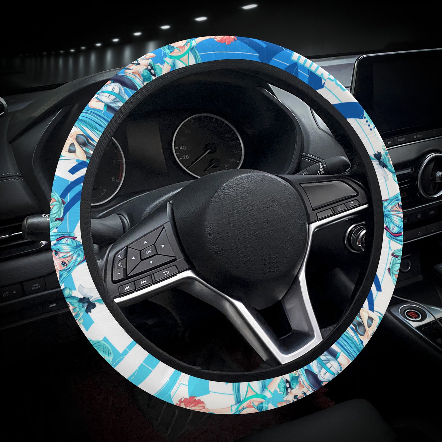 Hatsune Miku Steering Wheel Cover