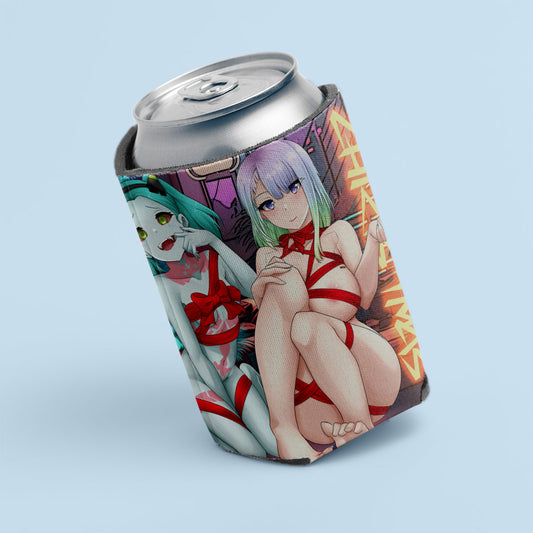 Cyberpunk Xmas Can Coolers