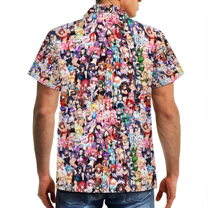 Waifus Short Sleeve Hawaiian Shirt