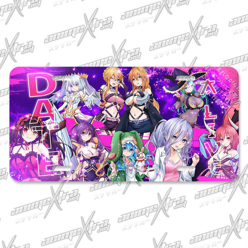 Date A Live Graphic License Plate