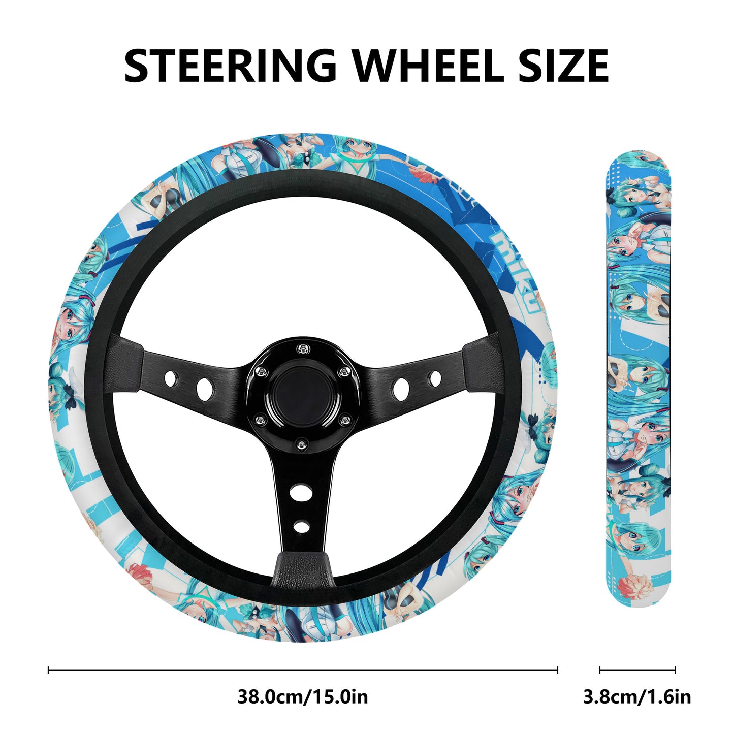 Hatsune Miku Steering Wheel Cover