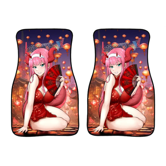 Zero Two Dragon Car Floor Mats