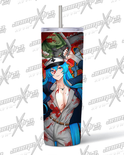 Halloween Esdeath Glow in the Dark Tumbler