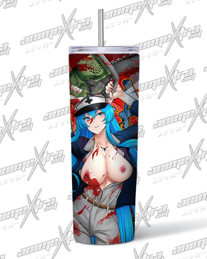 Halloween Esdeath Glow in the Dark Tumbler