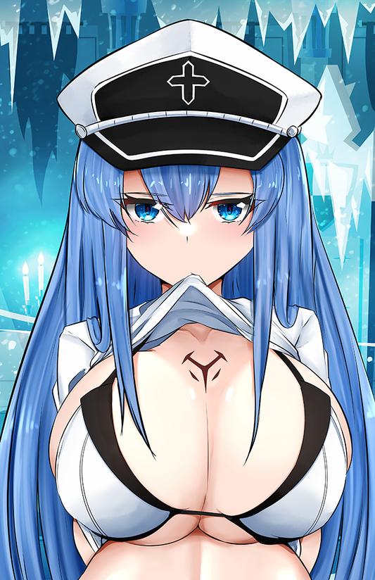 Esdeath Busty Flasher Poster