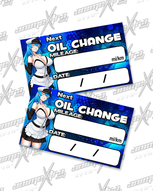 Esdeath Maid Oil Change Stickers