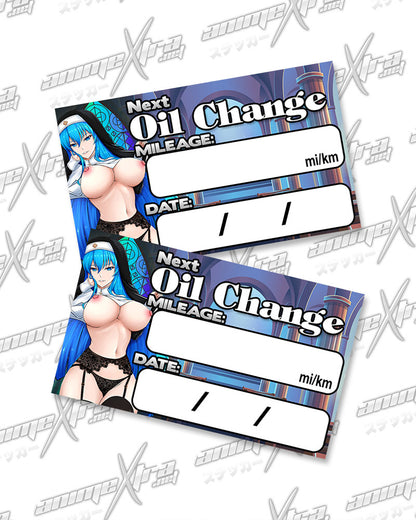 Esdeath Nun Oil Change Sticker