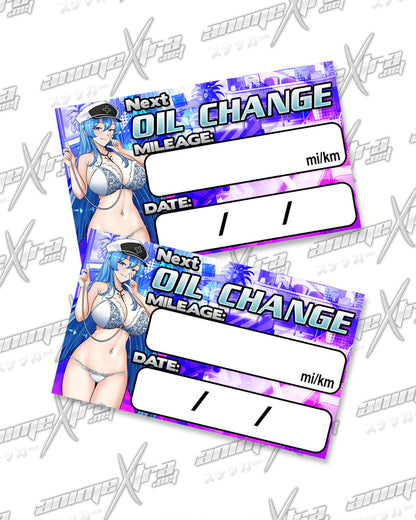 Esdeath Nurse Oil Change Stickers