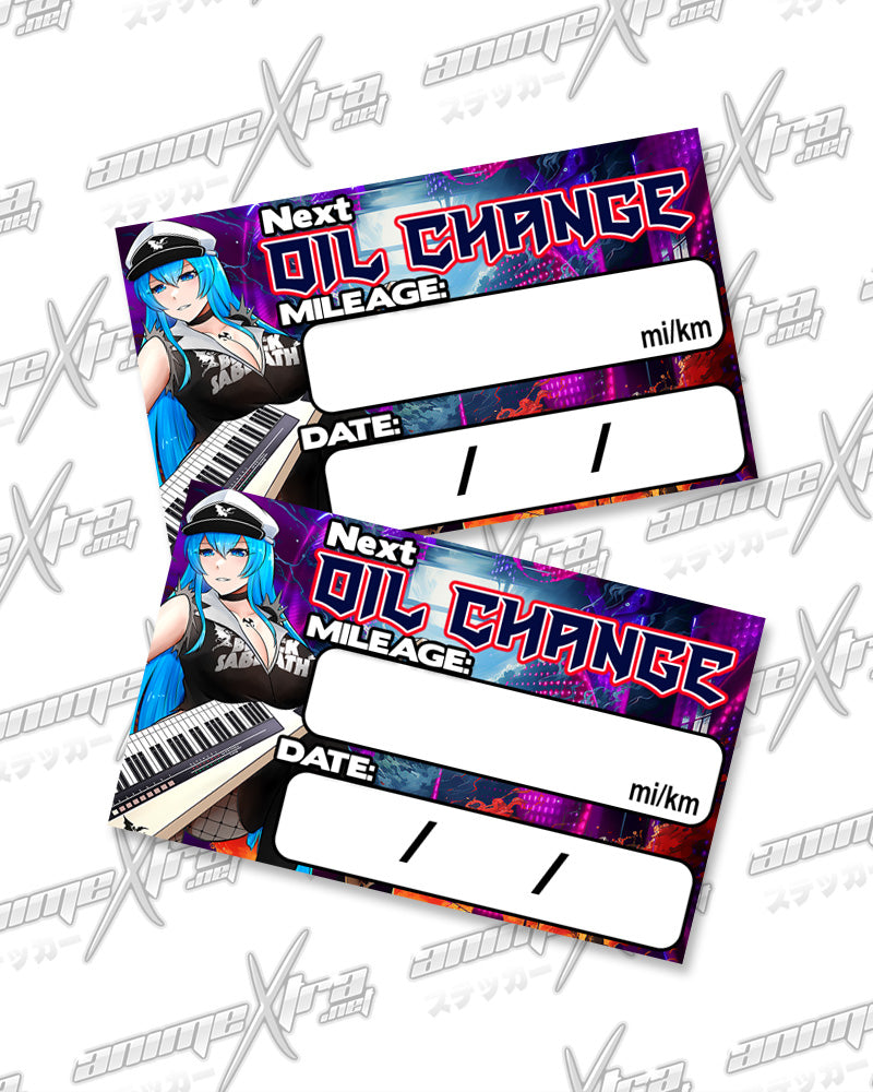 Esdeath Rocker Oil Change Stickers