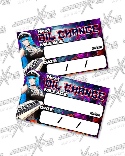 Esdeath Rocker Oil Change Stickers