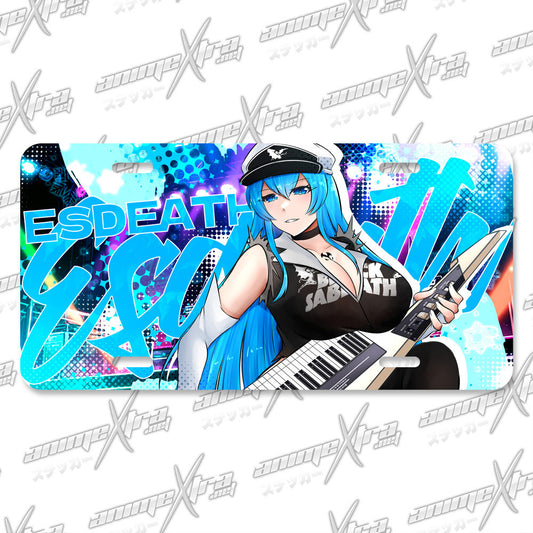 Esdeath Rocker License Plates