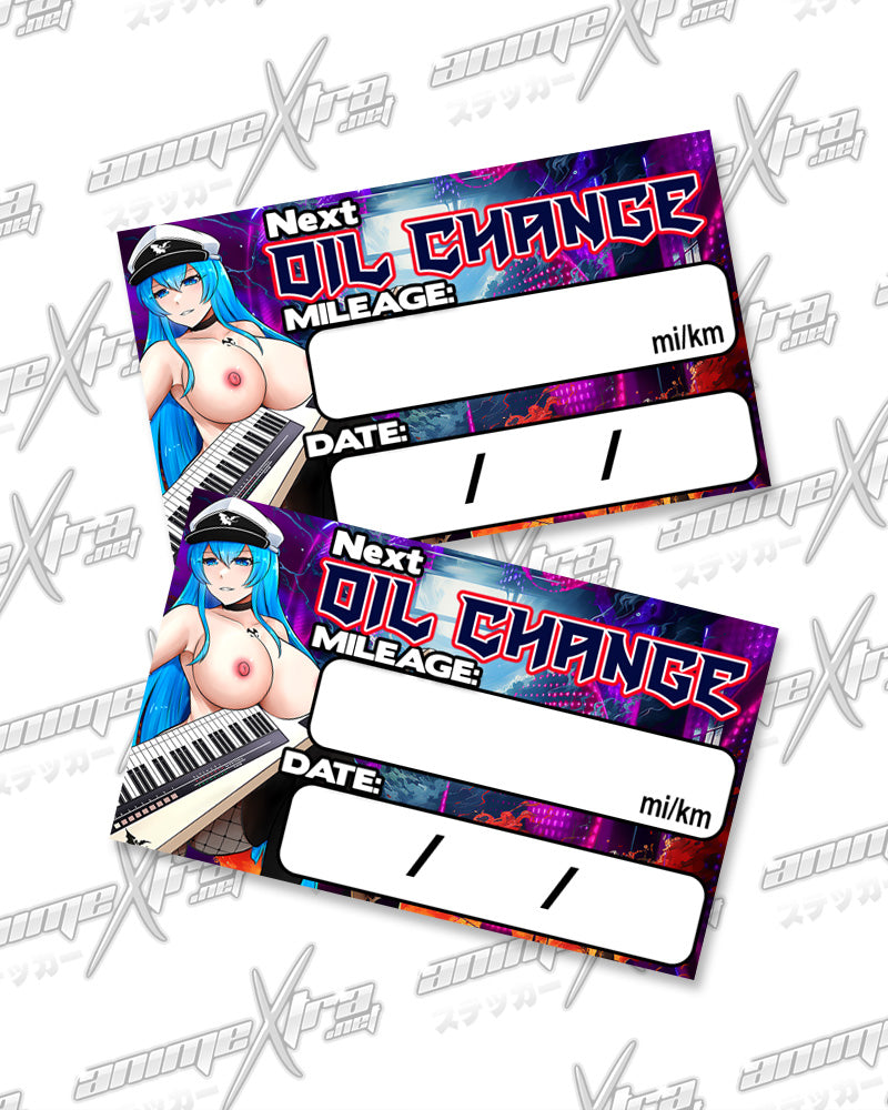 Esdeath Rocker Oil Change Stickers