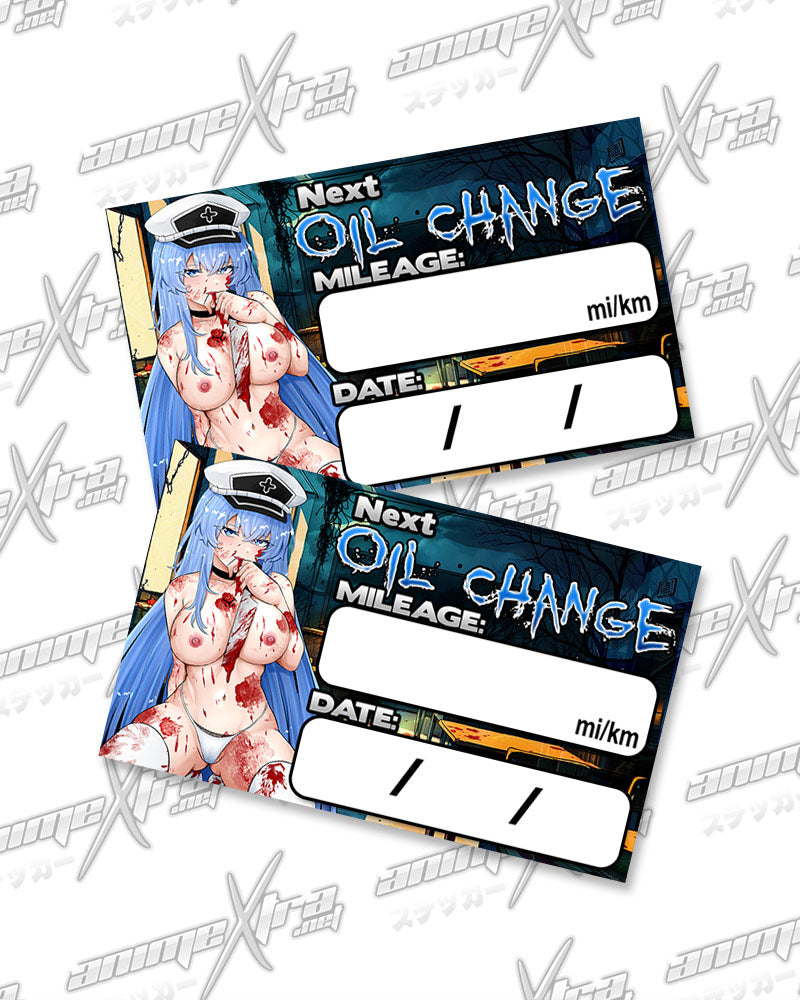 Esdeath Yandere Oil Change Stickers