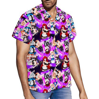 Maid Waifus Short Sleeve Hawaiian Shirt