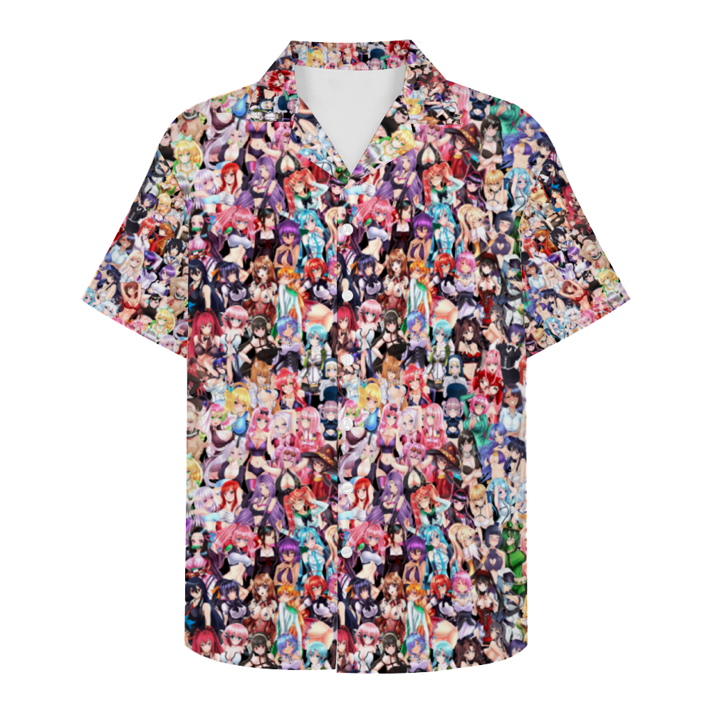 Waifus Short Sleeve Hawaiian Shirt