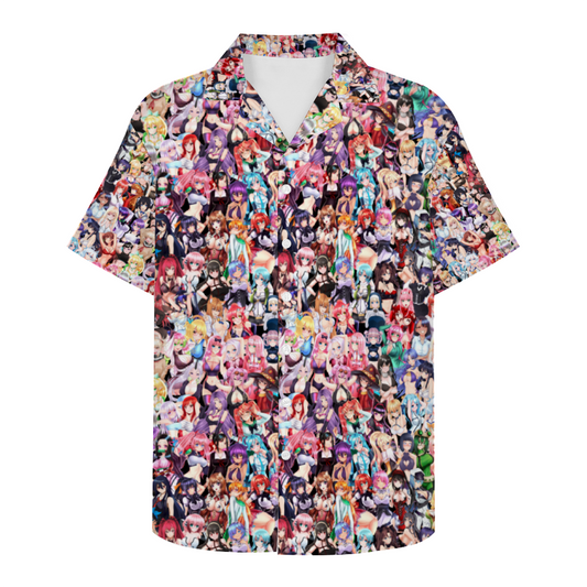 Waifus Short Sleeve Hawaiian Shirt