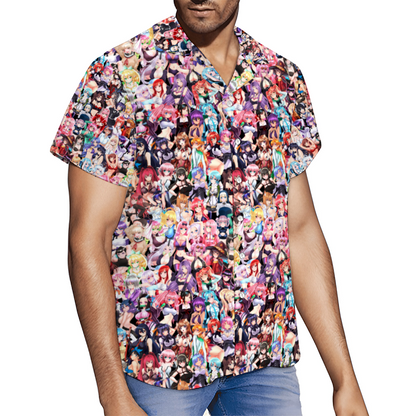 Waifus Short Sleeve Hawaiian Shirt