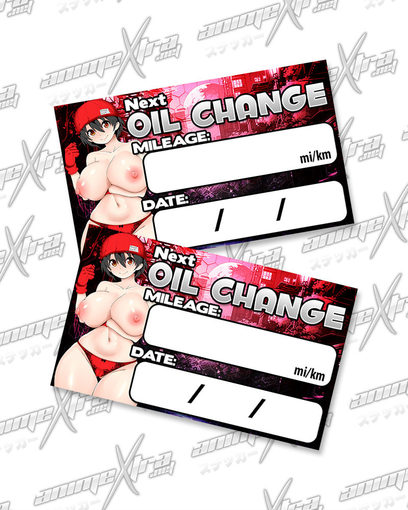 Fuuko Oil Change Stickers