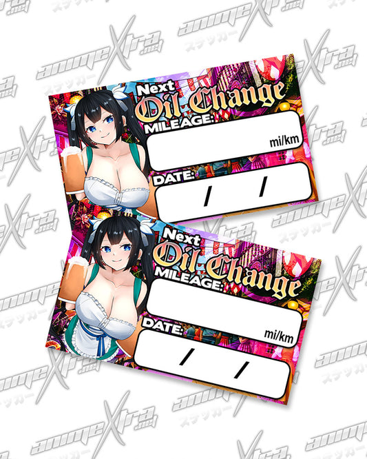 Hestia Oktoberfest Oil Change Stickers