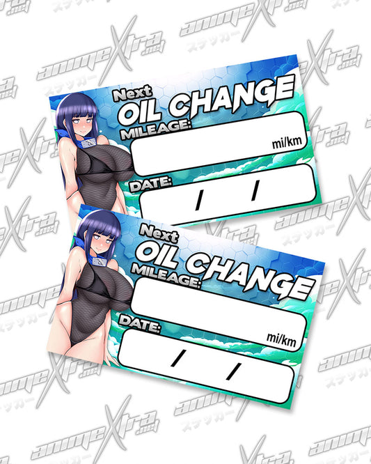 Hinata Oil Change Sticker