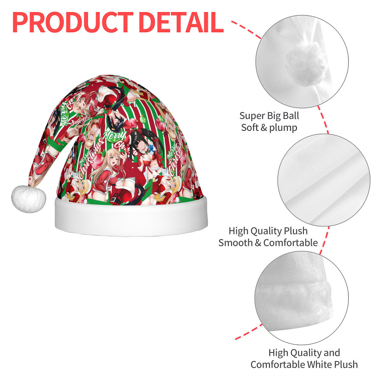 Waifu Xmas v2 Plush Christmas Hat