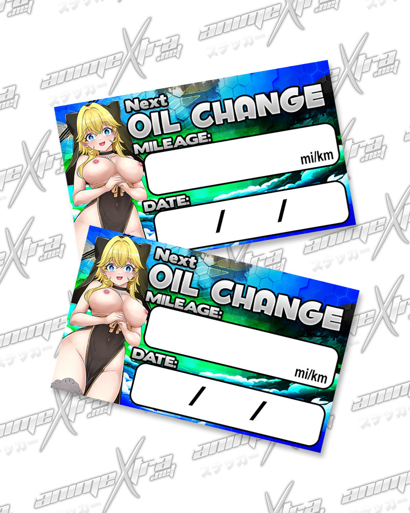 Jeanne v2 Oil Change Stickers