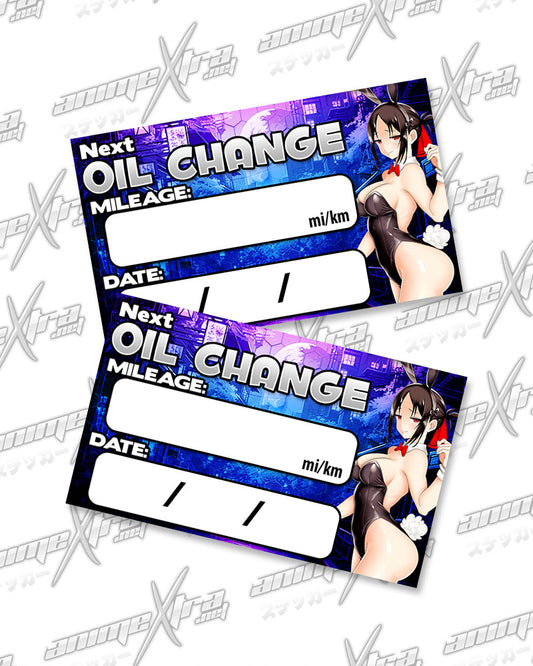 Kaguya Bunny Oil Change Stickers