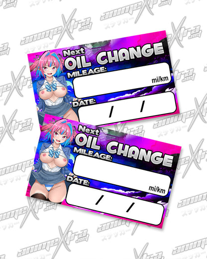 Kanan Oil Change Stickers